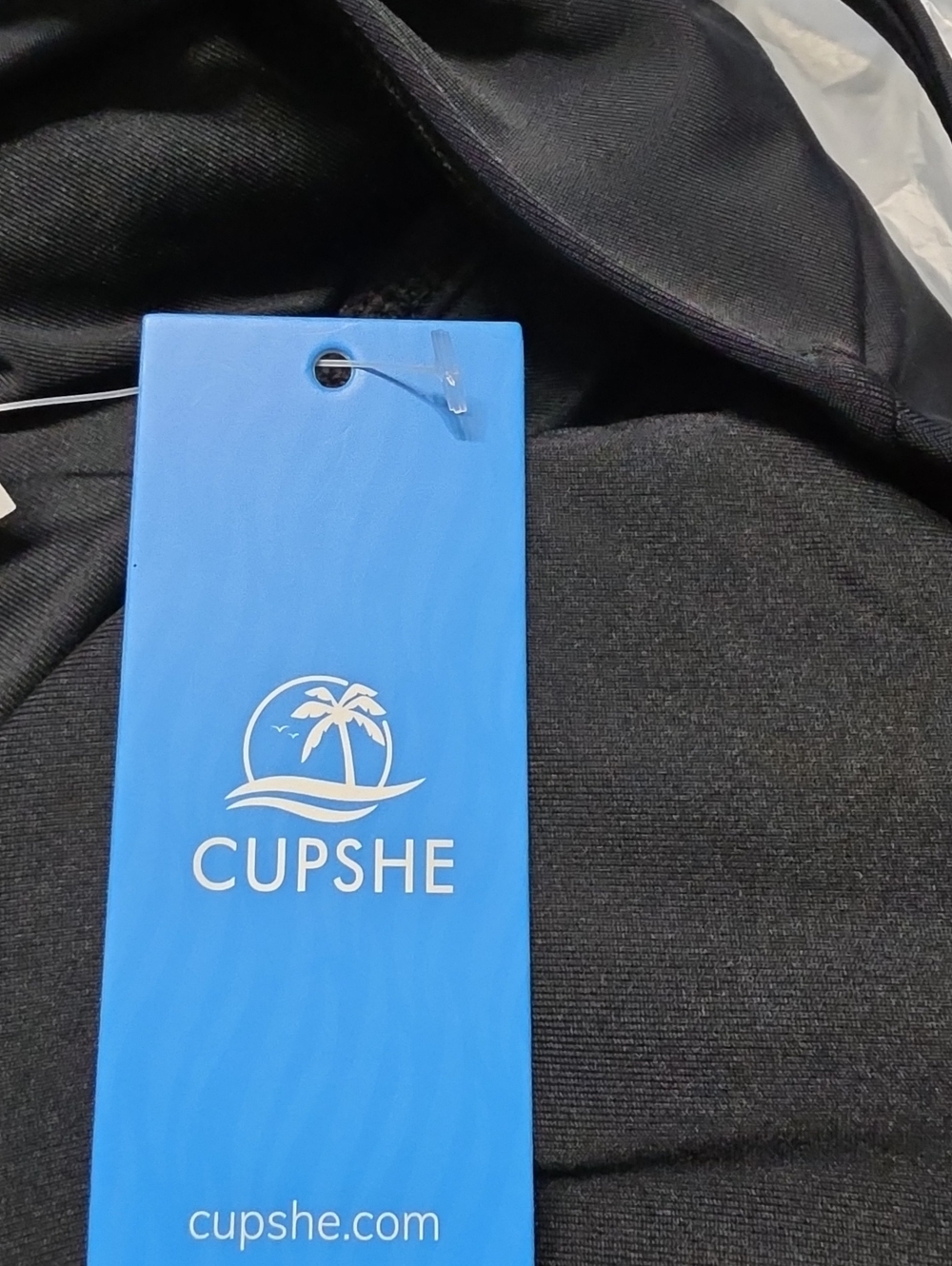 Cupshe Black Twist-Front One-Piece Swimsuit - Picture 8 of 9
